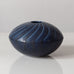 Wilhelm Kage for Gustavsberg, Sweden, Stoneware "Verkstad" vase  with blue haresfur glaze K2114