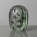 Edward Hald for Orrefors, Sweden, "Fish Graal" vase in clear glass with green and black illustration G9505