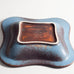 Gunnar Nylund for Rorstrand, Sweden, stoneware dish with blue and brown glaze H1103