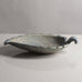 Gunnar Nylund for Rörstrand, Sweden, stoneware dish with matte blue and grey crystalline glaze L3711