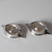 Carl M. Cohr & Co, Denmark, pair of silver plated candleholders J1445