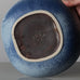 Gunnar Nylund for Rörstrand, stoneware dish with blue glaze J1588