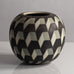 Inke Lerch-Brodersen, Germany, unique stoneware round vase with pattern M4059