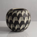 Inke Lerch-Brodersen, Germany, unique stoneware round vase with pattern M4059