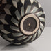 Inke Lerch-Brodersen, Germany, unique stoneware round vase with pattern M4059