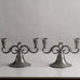 Pair of Swedish pewter candlesticks L3817