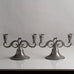 Pair of Swedish pewter candlesticks L3817