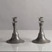 Pair of Swedish pewter candlesticks L3817