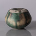 Otto Meier, Germany, unique ceramic vase with green and off-white matte glaze D6185