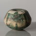 Otto Meier, Germany, unique ceramic vase with green and off-white matte glaze D6185