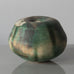 Otto Meier, Germany, unique ceramic vase with green and off-white matte glaze D6185