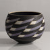 Inke Lerch-Brodersen, Germany, unique stoneware vase with geometric pattern M4060
