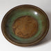 Just Andersen, Denmark, charger/low bowl in bronze with inlaid illustration A1762