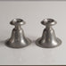 Pair of Swedish pewter candle holders L3513