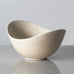 Three ovoid bowls in brown and white by Gunnar Nylund for Rörstrand
