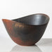 Three ovoid bowls in brown and white by Gunnar Nylund for Rörstrand