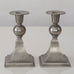 Just Andersen, Denmark, pair of pewter metal candleholders K2692