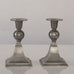 Just Andersen, Denmark, pair of pewter metal candleholders K2692