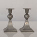 Just Andersen, Denmark, pair of pewter metal candleholders K2692