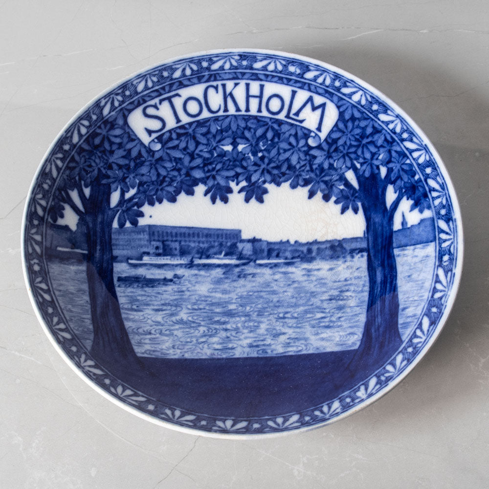 Josef Ekberg for Gustavsberg, Sweden, "Stockholm" commemorative plate N7452