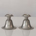 Pair of Swedish pewter candle holders L3513