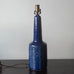 Per and Annelise Linnemann-Schmidt, stoneware chamotte lamp with blue glaze K2105