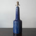 Per and Annelise Linnemann-Schmidt, stoneware chamotte lamp with blue glaze K2105