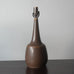 Per Linneman-Schmidt at Palshus, Denmark, stoneware table lamp with brown haresfur glaze N6465
