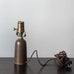 Per Linneman-Schmidt at Palshus, Denmark, small stoneware table lamp with brown haresfur glaze J1237