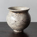 Svend Hammershøi for Herman A. Kähler Keramik, earthenware vase with black and white crackle glaze J1641