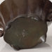 Just Andersen, Denmark, handled scalloped vessel in disko metal L3218