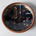 Sten Lykke Madsen for Bing and Grondahl, Denmark, stoneware dish with underglaze abstract painted design D7740