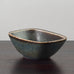 Gunnar Nylund for Rörstrand, Sweden, ceramic bowl with blue and brown glaze H1609