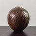 Gerd Bøgelund for Royal Copenhagen, stoneware vase with brown matte glaze K2702