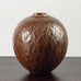 Gerd Bøgelund for Royal Copenhagen, stoneware vase with brown matte glaze K2702