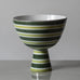 Two green and white faience vessels by Stig Lindberg for Gustavsberg