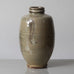 Jim Malone, UK, unique stoneware vase with pale brown glossy glaze K2177