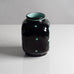 Ilse Claesson, Sweden, Light turquois and black vase with elephant for Rorstrand L3063