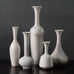 Five white vases  by Gunnar Nylund for Rörstrand, Sweden