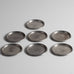 CG Hallberg, Sweden, set of seven pewter coasters L3370