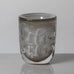 Edvin Öhrström for Orrefors, "ariel" vase in gray and clear glass K2192