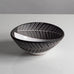 Gabriel Keramik, black and white ceramic bowl with incised decoration, Sweden