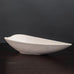 Gunnar Nylund for Rörstrand, Sweden, stoneware leaf shaped bowl in matte white glaze J1550