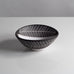 Gabriel Keramik, black and white ceramic bowl with incised decoration, Sweden