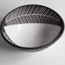 Gabriel Keramik, black and white ceramic bowl with incised decoration, Sweden