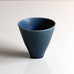 Stig Lindberg for Gustavsberg, Sweden, small vase with matte blue glaze L3609