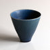Stig Lindberg for Gustavsberg, Sweden, small vase with matte blue glaze L3609