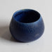 Carl Harry Stålhane for Rörstrand, Sweden, miniature bowl with blue haresfur glaze M4072