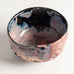 Claude Champy, France, unique stoneware bowl with pink and black glaze L4009