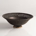 Ian Godfrey, UK, unique stoneware bowl with pierced rim M4105
